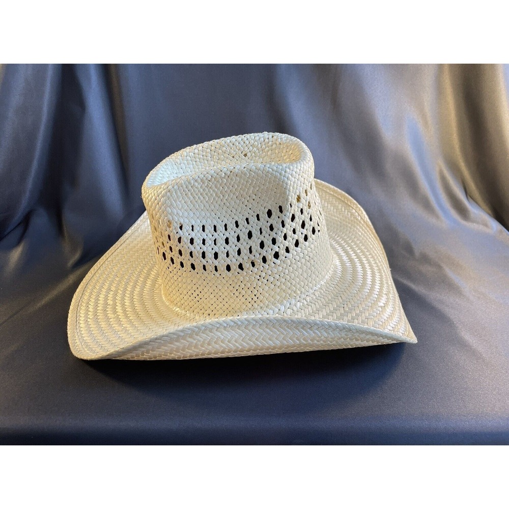 Bailey U-Rollit Western Rodeo Straw Cowboy Hat Size 6 3/4